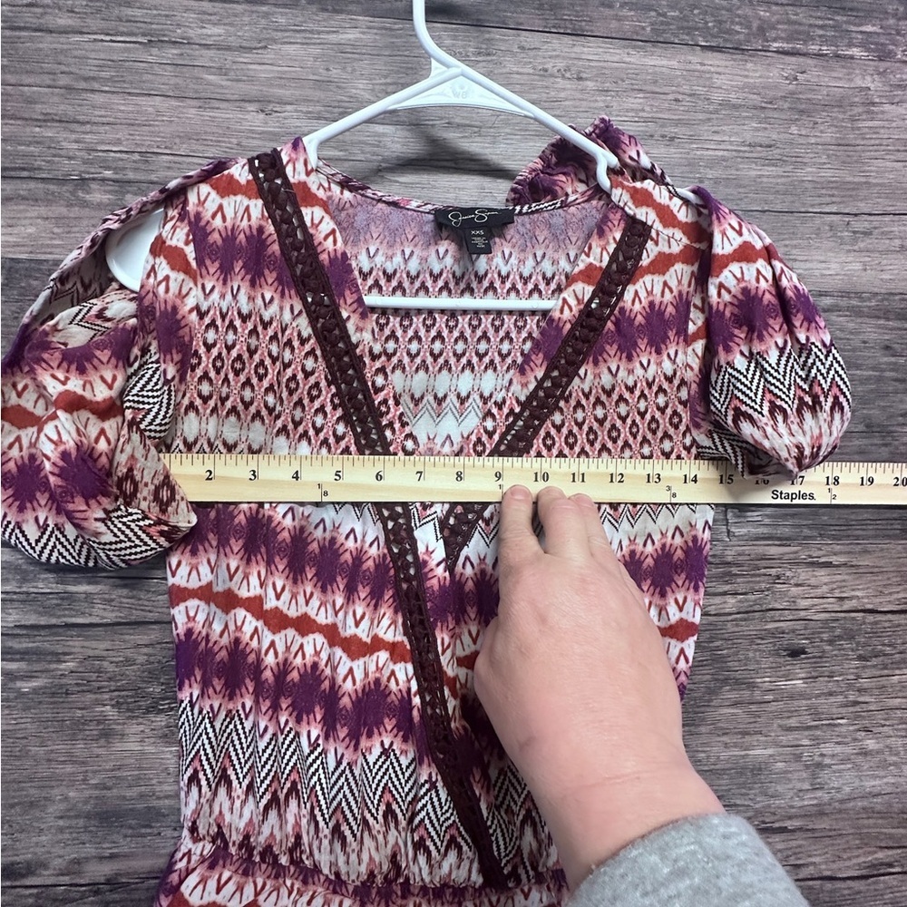 Jessica Simpson Multicolor Patterned Open Shoulde… - image 4